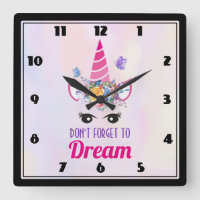Don't Forget to Dream Cute Pink Unicorn