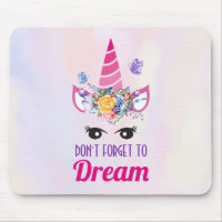 Don't Forget to Dream Pink Unicorn