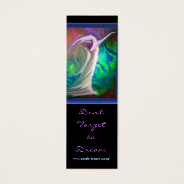 Don't forget to Dream v1 bookmark (Front)