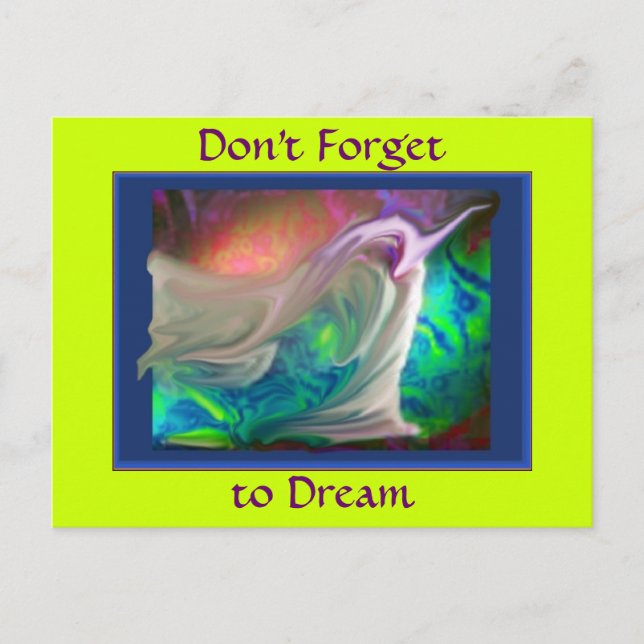 Don't Forget to Dream v2 postcard (Front)
