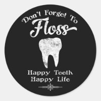 Don't Forget To Floss Chalkboard