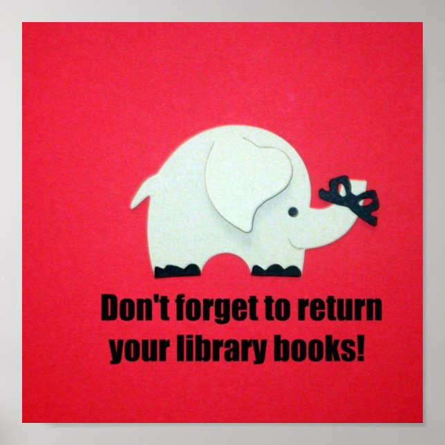 Don't forget to return your library books! poster (Front)