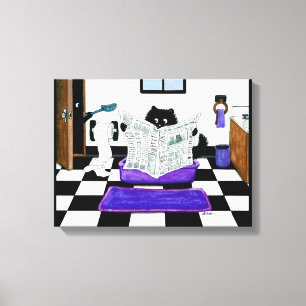 Don't forget to scoop Cat Canvas Art by Bihrle