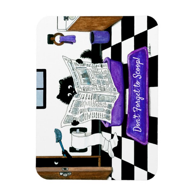 Don't forget to scoop Cat Magnet by Bihrle (Vertical)