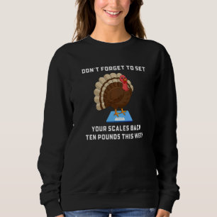 Don't Forget To Set Your Scales Back Ten Pounds Th Sweatshirt
