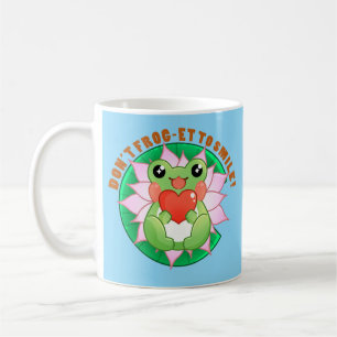 Don't forget to smile cute frog coffee mug