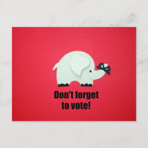 Don't forget to vote! postcard