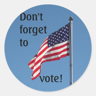 Don't forget to vote! stickers