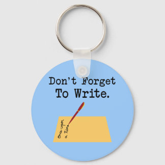 Don't Forget To Write Key Ring
