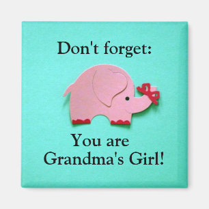 Don't forget: You are Grandma's Girl! Magnet