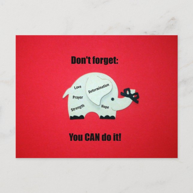 Don't forget: You CAN do it! Postcard (Front)