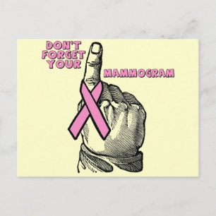 Don't Forget Your Mammogram Postcard