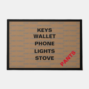 Don't Forget Your Pants Doormat