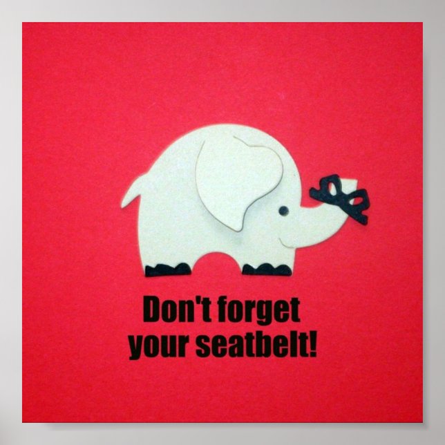 Don't forget your seatbelt! poster (Front)