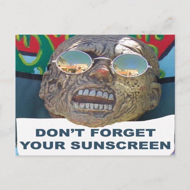 Don't Forget Your Sunscreen Postcard (Front)