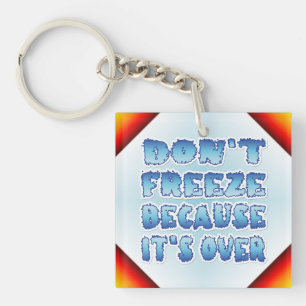 Don't Freeze Because It's Over Key Ring