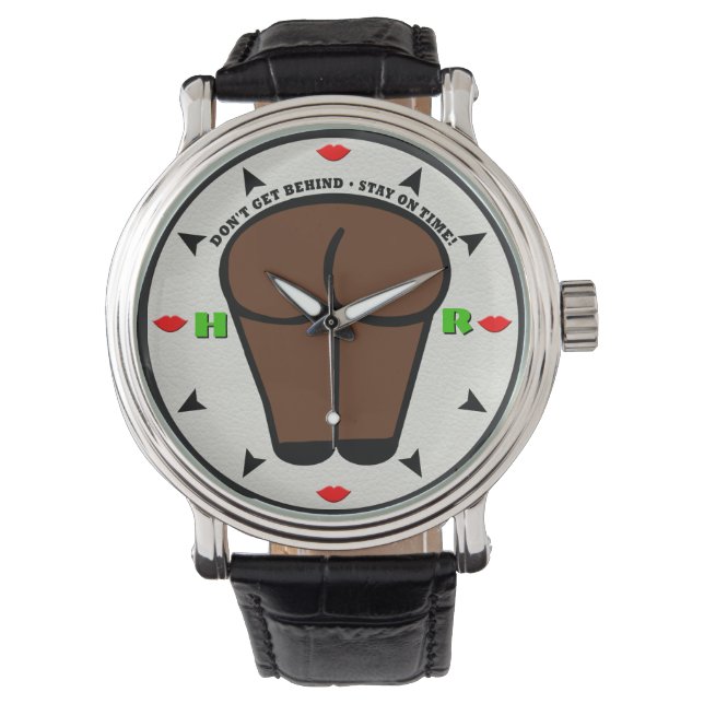 Don't Get Behind - Stay On Time (Monogrammed) _A Watch (Front)