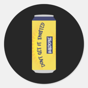 Dont Get It Twisted Tee Tea Meme Long Sleeve Classic Round Sticker