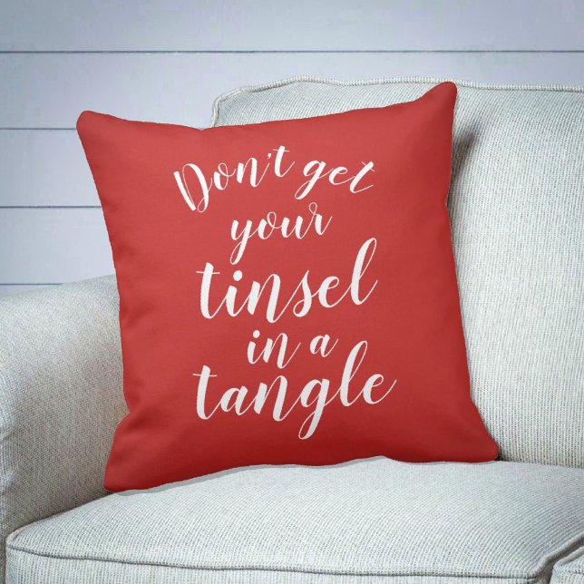 Don't get your tinsel in a tangle cushion (Creator Uploaded)