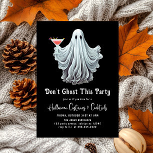 Dont Ghost This Party Adult Halloween Party Invitation