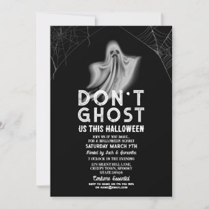 Don't Ghost Us This Halloween  Invitation