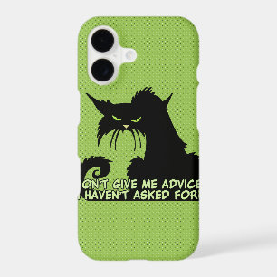 Don't Give Me Advice Angry Cat Saying