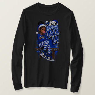 Don't Give One blue2 blk Women's Sweat wte Shirt