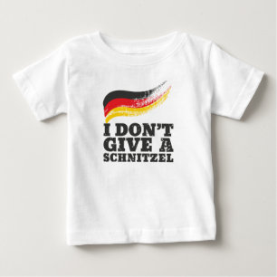 Dont Give Schnitzel German Flag Oktoberfest Baby T-Shirt