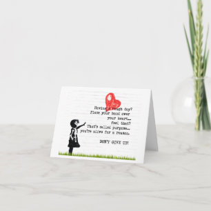 Don't Give Up Encouragement Quote Card