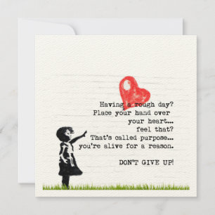 Don't Give Up Encouragement Quote Mental Health  Card