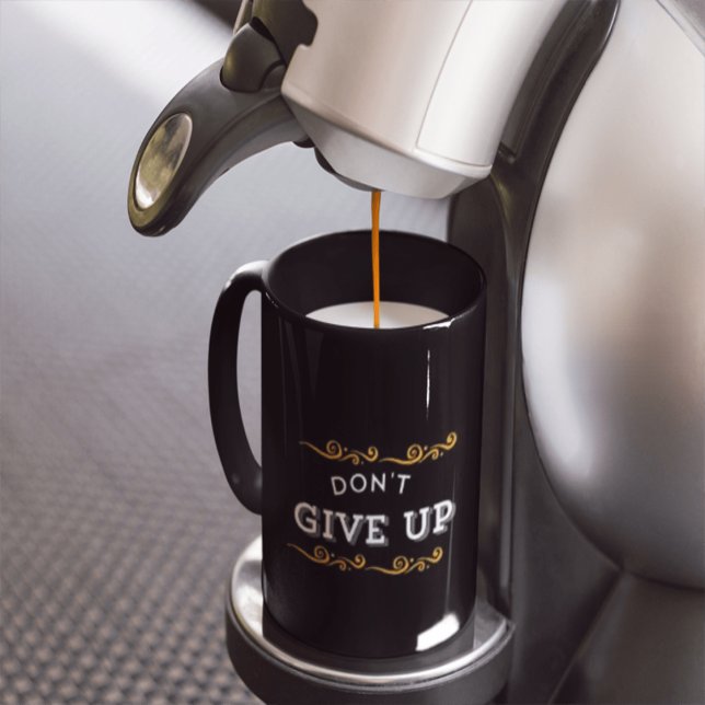 Don't give up-golden motivation mug (Creator Uploaded)