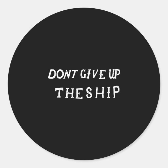 Don't Give Up The Ship Perry Battle Flag  Classic Round Sticker (Front)