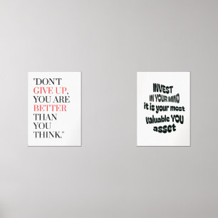 "Don't give up, you are better than you think."