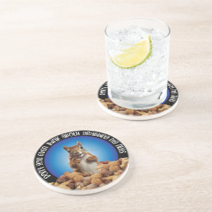 Don't Grab My Nuts - funny squirrel Coaster