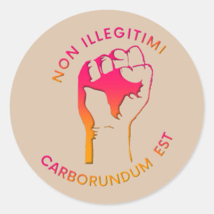 DON'T (gradient) Classic Round Sticker