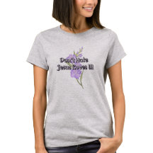 Don't Hate Jesus Loves U! Gladiolus Purple Flower 