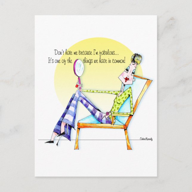 Don't Hate postcard (Front)