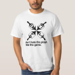 DON'T HATE THE DREIDEL PLAYER -.png T-Shirt<br><div class="desc">Hanukkah Humour Gifts Shop Hanukkah T-shirts and Holiday Apparel from LgbtShirts.com Browse 10, 000 Humour and Holiday Products including Holiday T-shirts, Holiday Tanks, Holiday Hoodies, Holiday Stickers, Holiday Buttons, Holiday Mugs, Holiday Posters, Holiday Hats, Holiday Cards and Holiday Magnets. SHOP NOW AT: http://www.LGBTshirts.com FOLLOW US ONLINE: FACEBOOK: http://www.facebook.com/glbtshirts TWITTER: http://www.twitter.com/glbtshirts...</div>