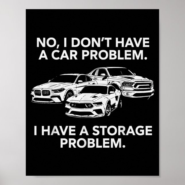 Dont have a car problem have a storage problem poster (Front)