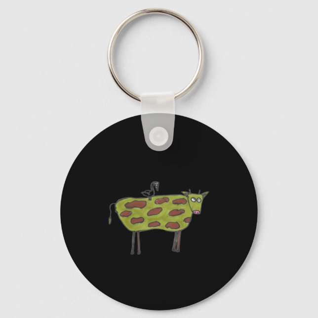 Dont Have A Cow Man  Key Ring (Front)