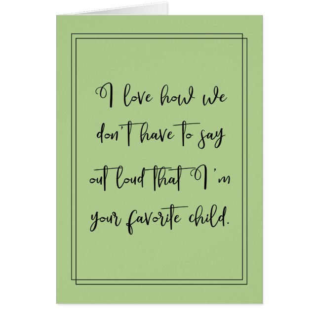 Don't have to say out loud that I'm your favourite (Front)