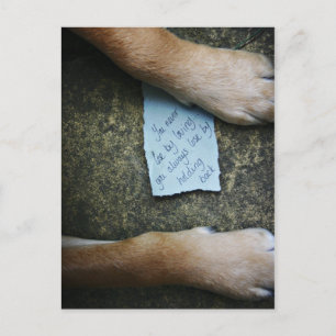 Don't hold back (love) postcard