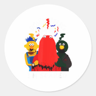 Don't Hug Me I'm Eds Funny Saying Sarcasm  Classic Round Sticker