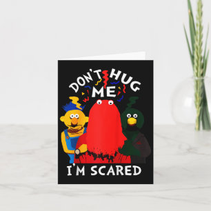 Don't Hug Me I'm Eds Funny Saying Sarcasm Raglan B Card