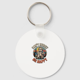 Don't Hurry, Be Happy Sloth Hiking Team Key Ring