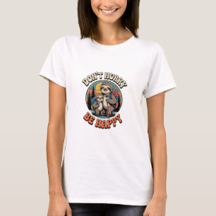 Don't Hurry, Be Happy Sloth Hiking Team T-Shirt