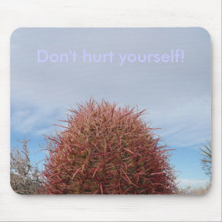 Don't hurt yourself! mouse mat