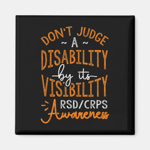 Don't Judge A Disability Rsd Crps Awareness Magnet