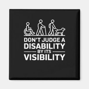 Dont Judge Disability_ Awareness Shirt For Teacher Magnet