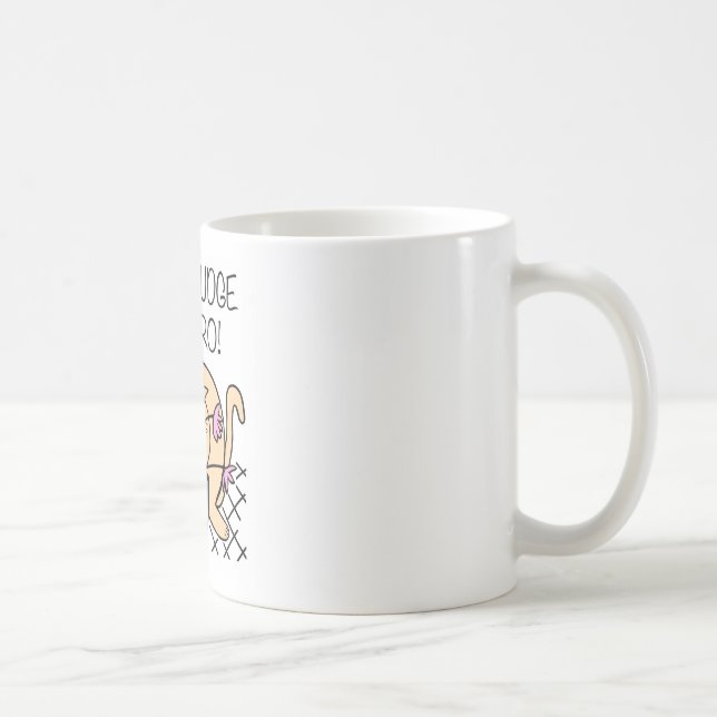 Don't Judge Me Bro Cat Cartoon Coffee Mug (Right)